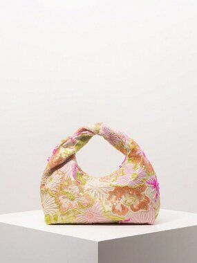 Multicolor Casual Women's Shiny Colorful Pleated Handbag